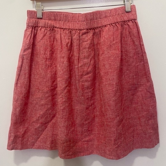 Loft Linen/Cotton Blend Skirt - Picture 2 of 3